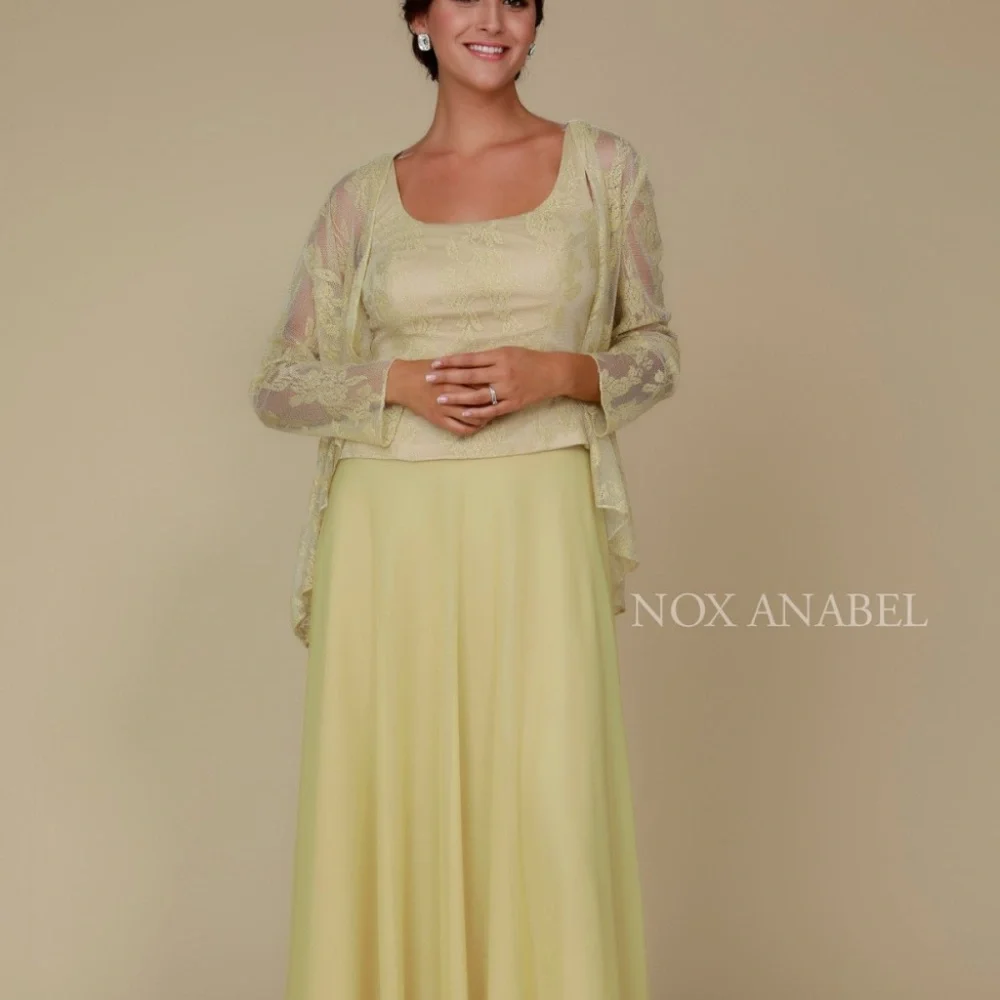 Scoop Neck Mother of the Brides Long Dress NX5076